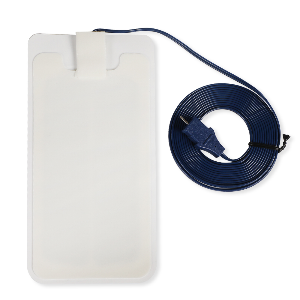 Placas de electrodos neutros desechables con cable verticales de dos etapas para adultos