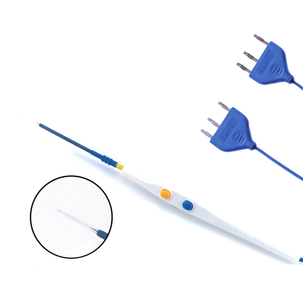 Lápiz de electrodo quirúrgico desechable tipo interruptor manual de acero inoxidable con hoja afilada de 110 mm