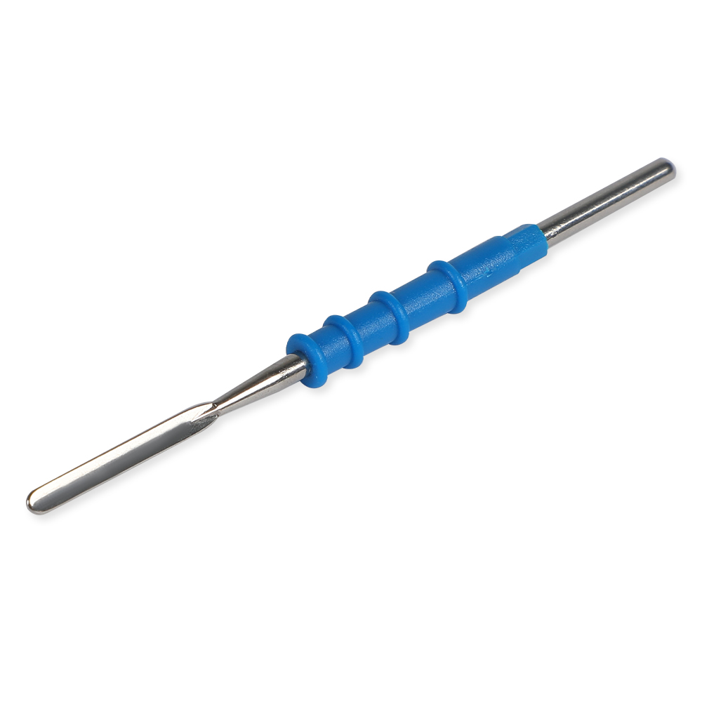 Cuchilla electroquirúrgica de acero inoxidable con cabeza plana: la columna vertebral del corte quirúrgico versátil